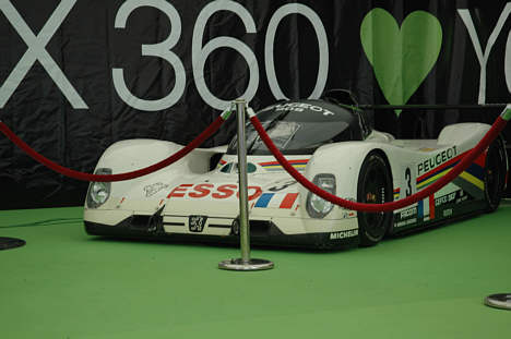 Peugeot 905 udstillet i Village området.
(Foto: Motorsporten.dk)